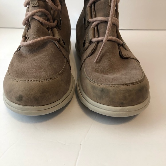 Sorel women’s leather faux fur lined lace up boot size 7 - Picture 4 of 10